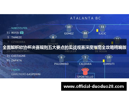 全面解析欧协杯决赛规则五大要点的实战观赛深度指南全攻略精编版